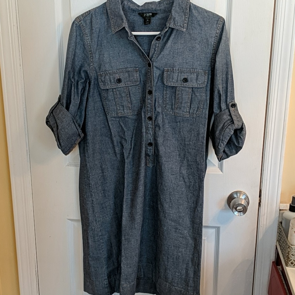 Like new denim J.Crew dress medium